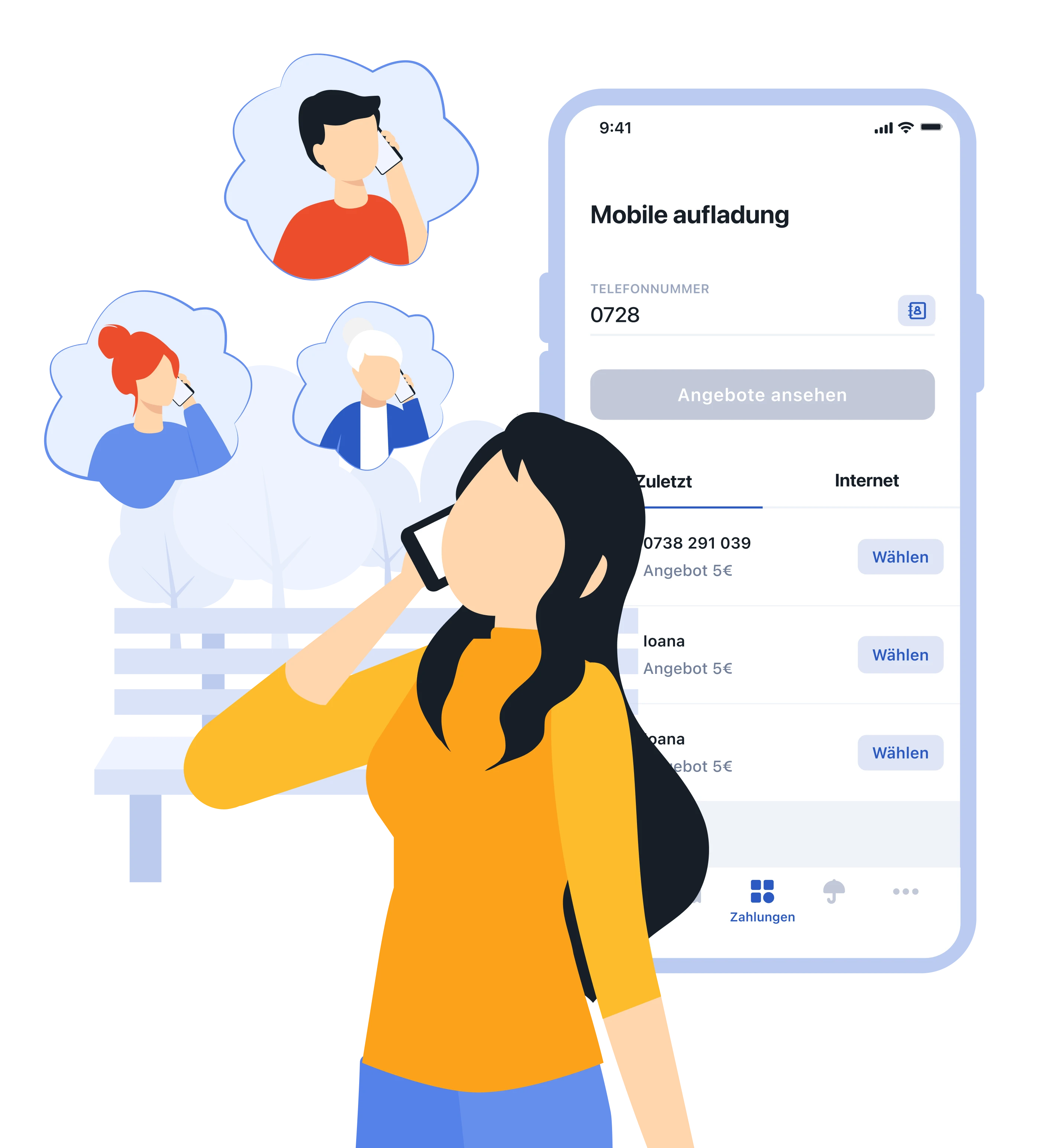 Pago-App — Aufladung einer Prepaid-SIM
