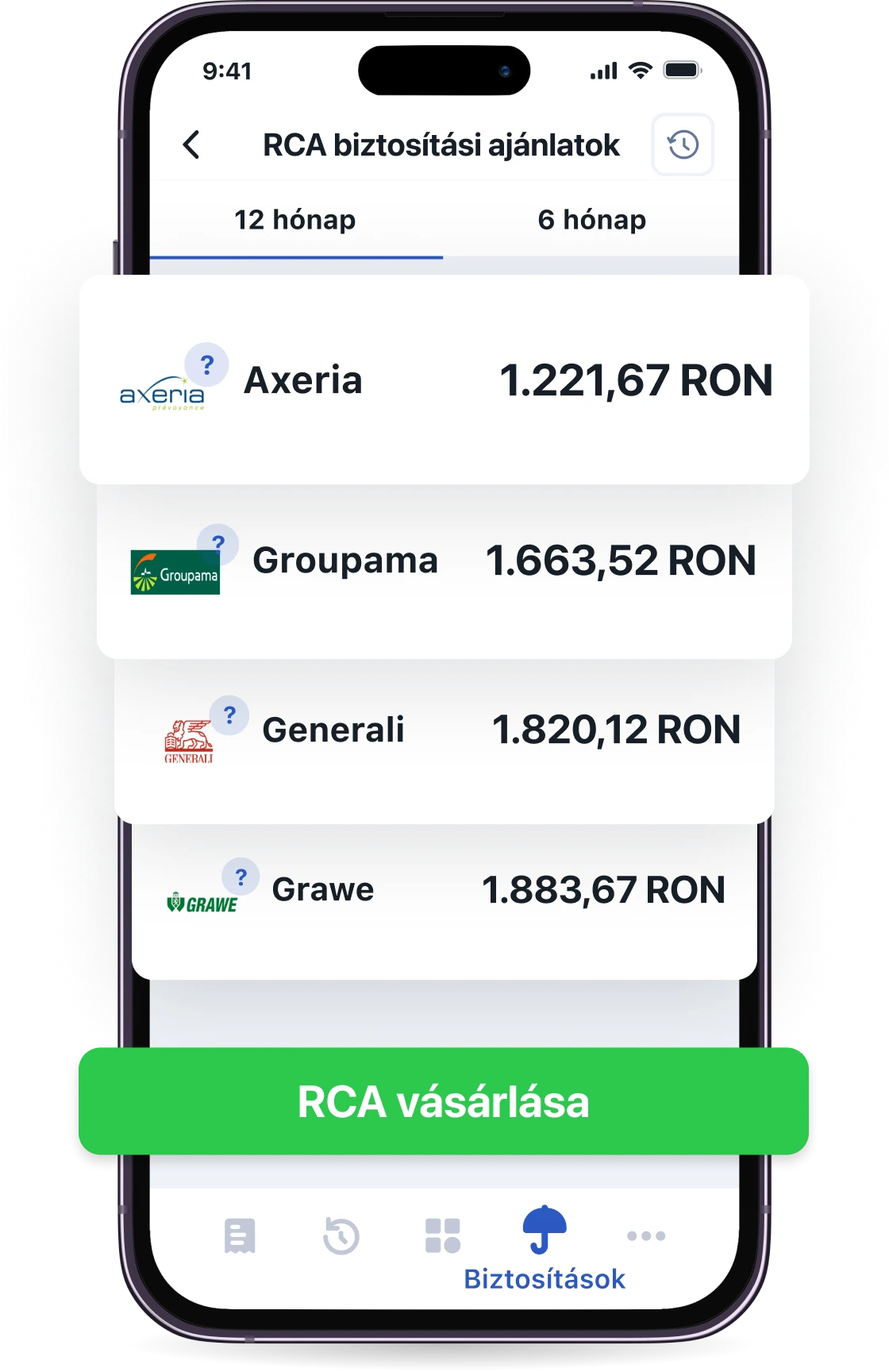 RCA-biztosítás